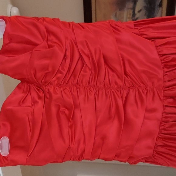 Vintage 80s/90s Prom dress. LIKE NEW red size 9 - Picture 2 of 16